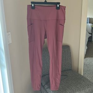 Yogalicious coral pink leggings